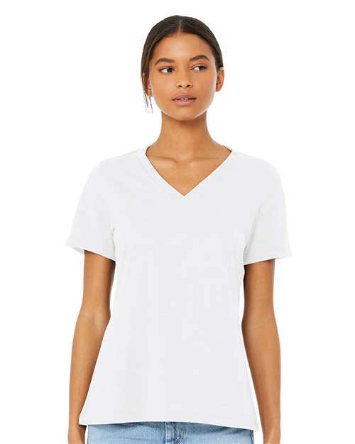 BELLA + CANVAS 6405CVC Women's Relaxed Heather CVC V-Neck Tee