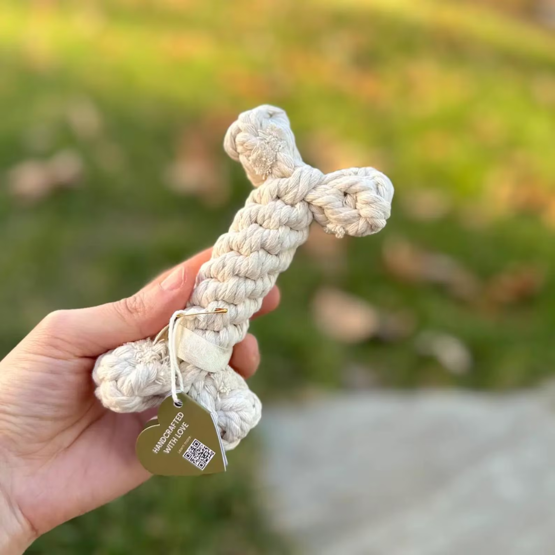 The Little Love White Rope Bone Toy