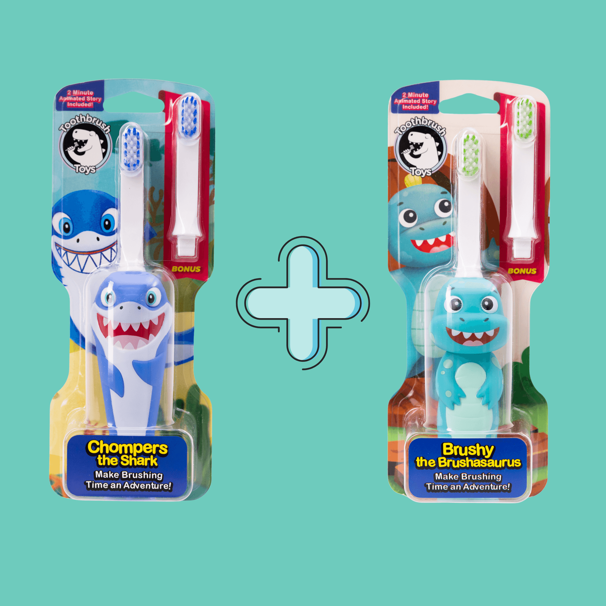 Toothbrush Toys Kids Character Toothbrush Set Bundle