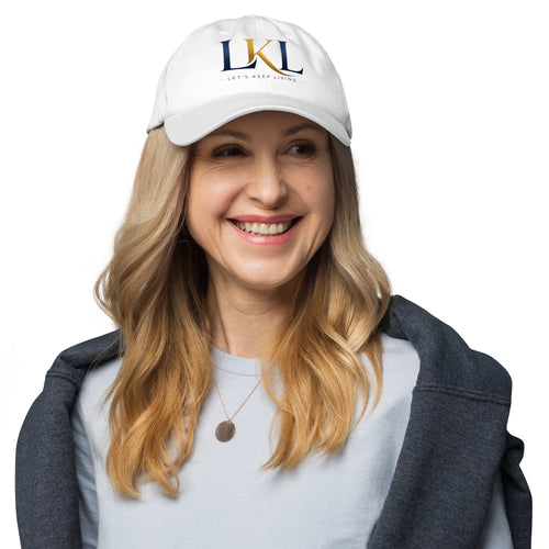 Classic adjustable dad hat front view
