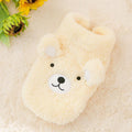 Yellow Cozy Bear fleece pet apparel - front view