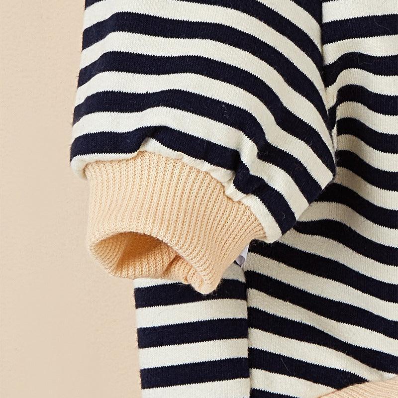 Cozy Canine Striped Hooded Sweater - Fashionable Pet Apparel