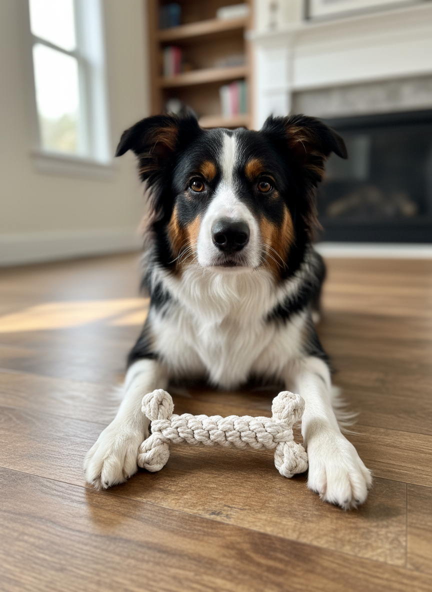 The Little Love White Rope Bone Toy