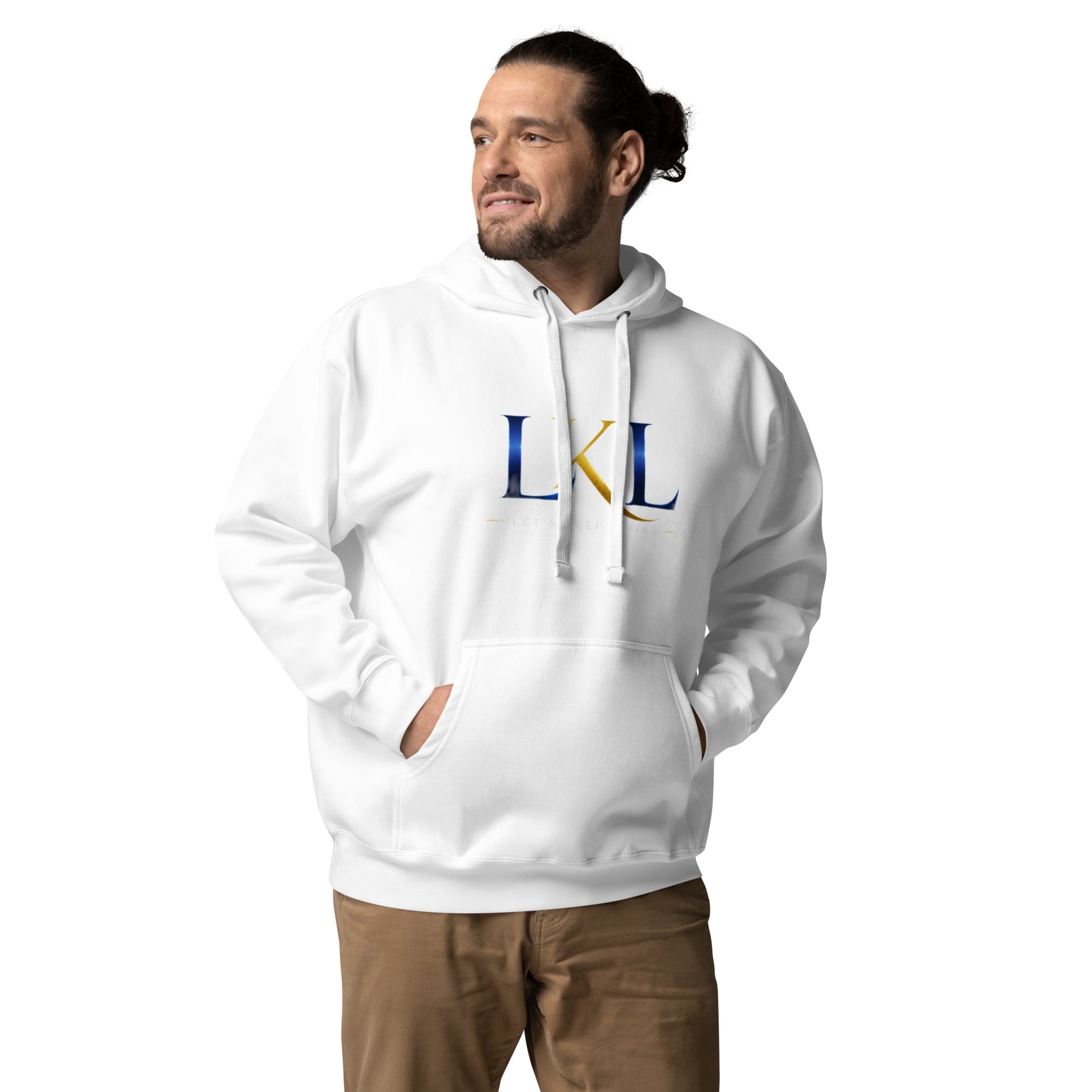 White unisex classic hoodie – soft comfortable everyday sweatshirt
