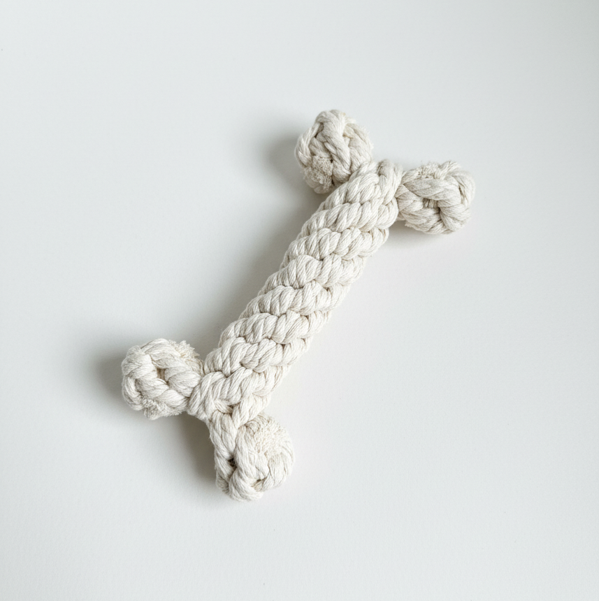 The Little Love White Rope Bone Toy